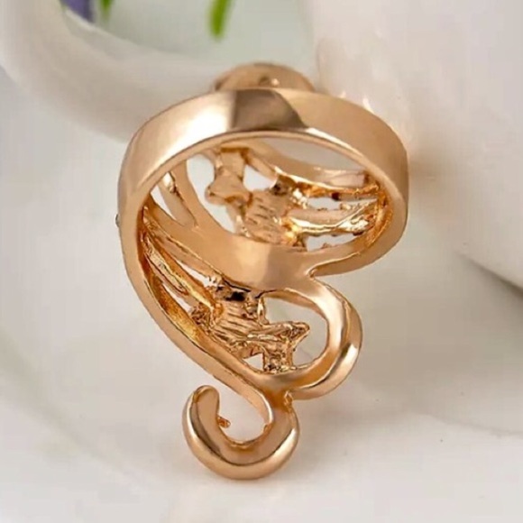 Unique Gold filled Austrian Crystal Ring Size 8 - Picture 6 of 6